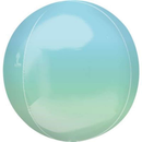Anagram Foil Balloon 16" Orbz Ombre Blue & Green