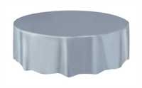 Unique Tablecover Silver Round 84
