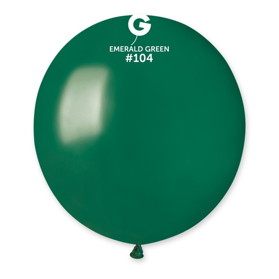 Gemar Emerald Green 19" Latex Balloons 25pk