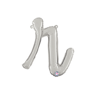 Grabo Foil Balloon Silver 14" Letter R