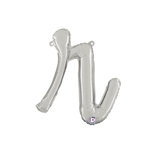 Grabo Foil Balloon Silver 14" Letter R