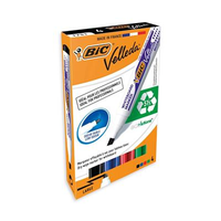 Bic 4 Pack Dry Wipe Marker Chisel Tip Assorted