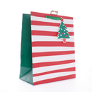 Tiger Feet Gift Bag Christmas Stripes Medium 12pk
