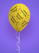 8pk Latex Balloons Welcome Home