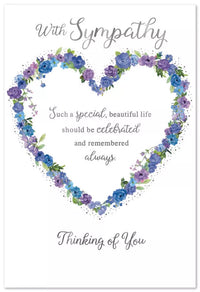 Simon Elvin C50 Sympathy cards 6-pack featuring heartfelt designs, ideal for expressing condolences with thoughtful sentiment.