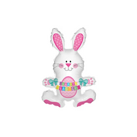 Easter Spring Bunny 12" Air Fill Foil Balloon