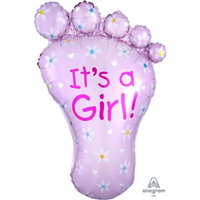 Anagram Foil Balloon It's A Girl Foot 32"