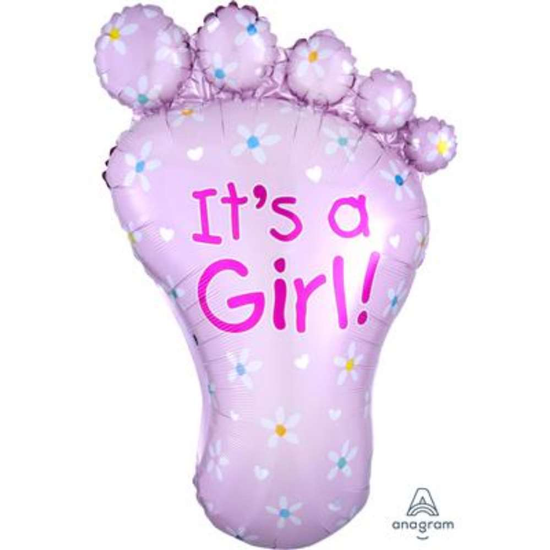 Anagram Foil Balloon It's A Girl Foot 32"