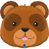 Smiling Bear Head 29" Foil Balloon