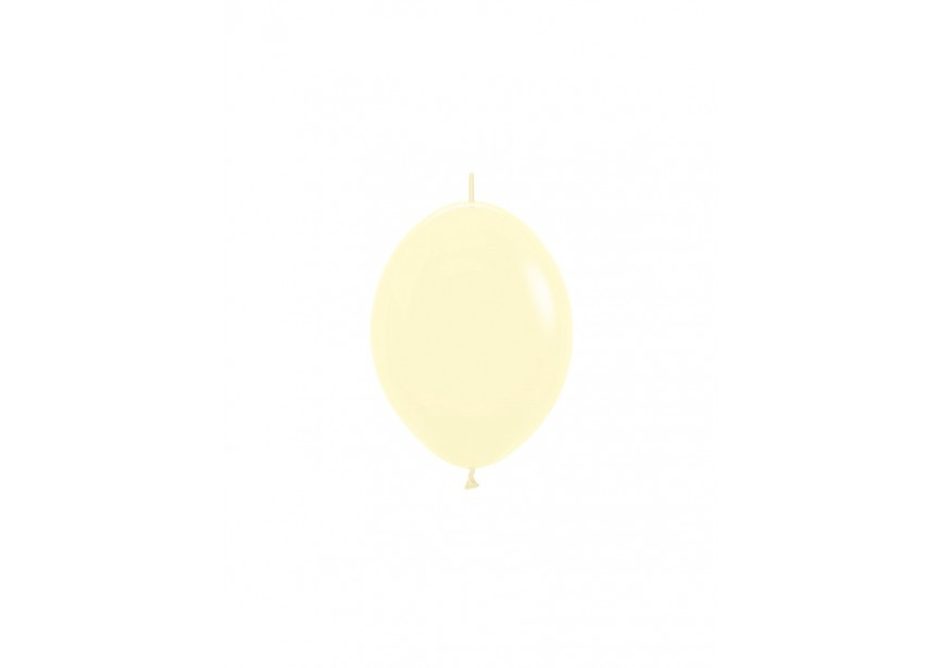 Sempertex Matte Yellow 6" Link-O-Loon 50pk