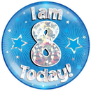 Oaktree Badge 8 Today Blue Jumbo 6