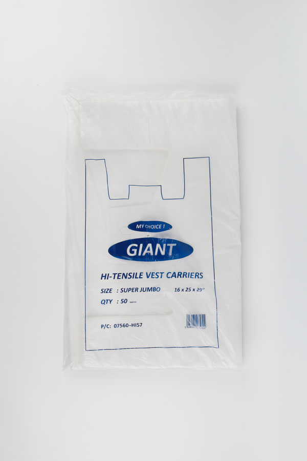 Magnum 50 Pack Carrier Bag White XL 16x25x29