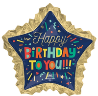 Anagram Bright Blocks Birthday 34" Foil Balloon