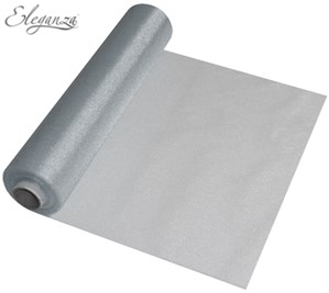 Eleganza Organza Roll Silver 25m