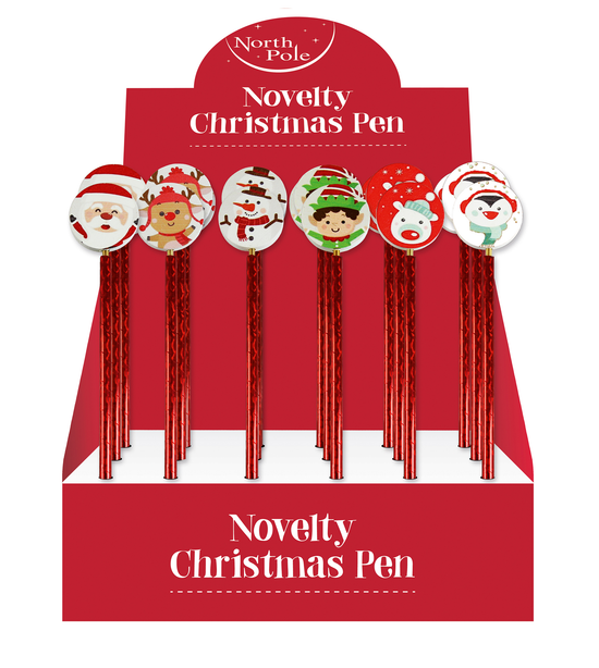 Eurowrap 18 Pack Pen Christmas Novelty