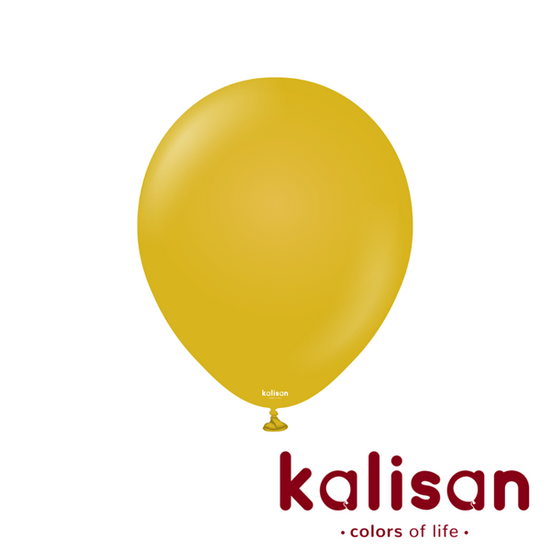 Kalisan Retro Mustard 12" Latex Balloons 100pk