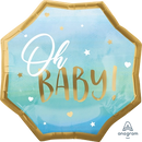 Anagram Blue Baby Boy 22" Supershape Foil Balloon