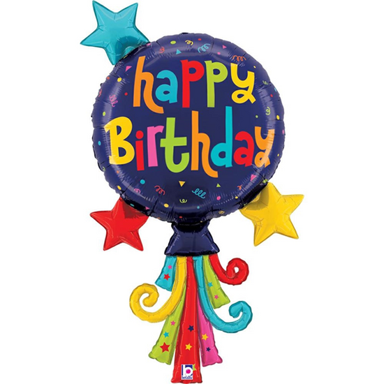 Grabo Birthday Streamer 40" Foil Balloon