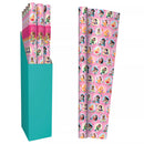 Disney Princess rollwrap by IG Design Group, 2-meter length, 20-pack featuring colorful princess designs on gift wrapping paper.