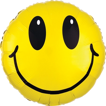Anagram Smiley Face 18" Round Foil Balloon