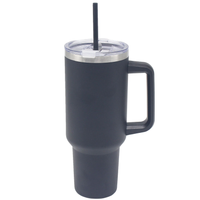 Black 1200ml drink bottle from Lesser & Pavey, made of durable drinkware with a sleek design and secure screw cap.