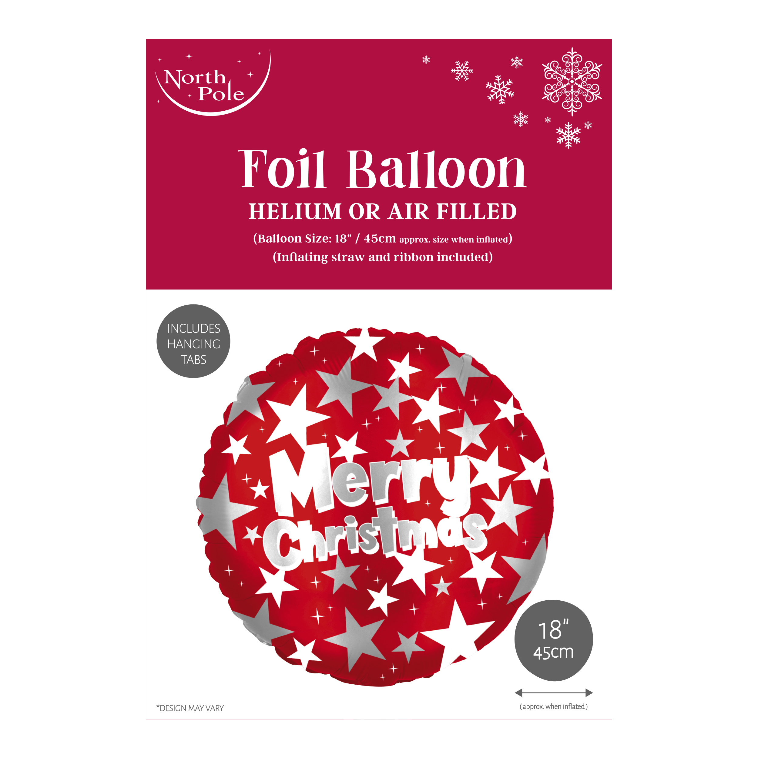 Eurowrap Foil Balloon Merry Christmas 18