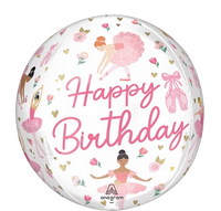 Anagram Foil Balloon Ballerina Girl Birthday 16