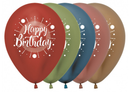 Sempertex Birthday Reflex Asst 12" Latex 25pk