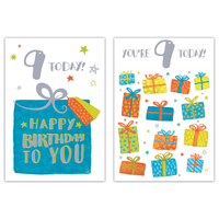 Poppyhill C50 Birthday Age 9 12pk