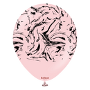 Kalisan Space Nebula Pink/Black 12" Latex 25pk