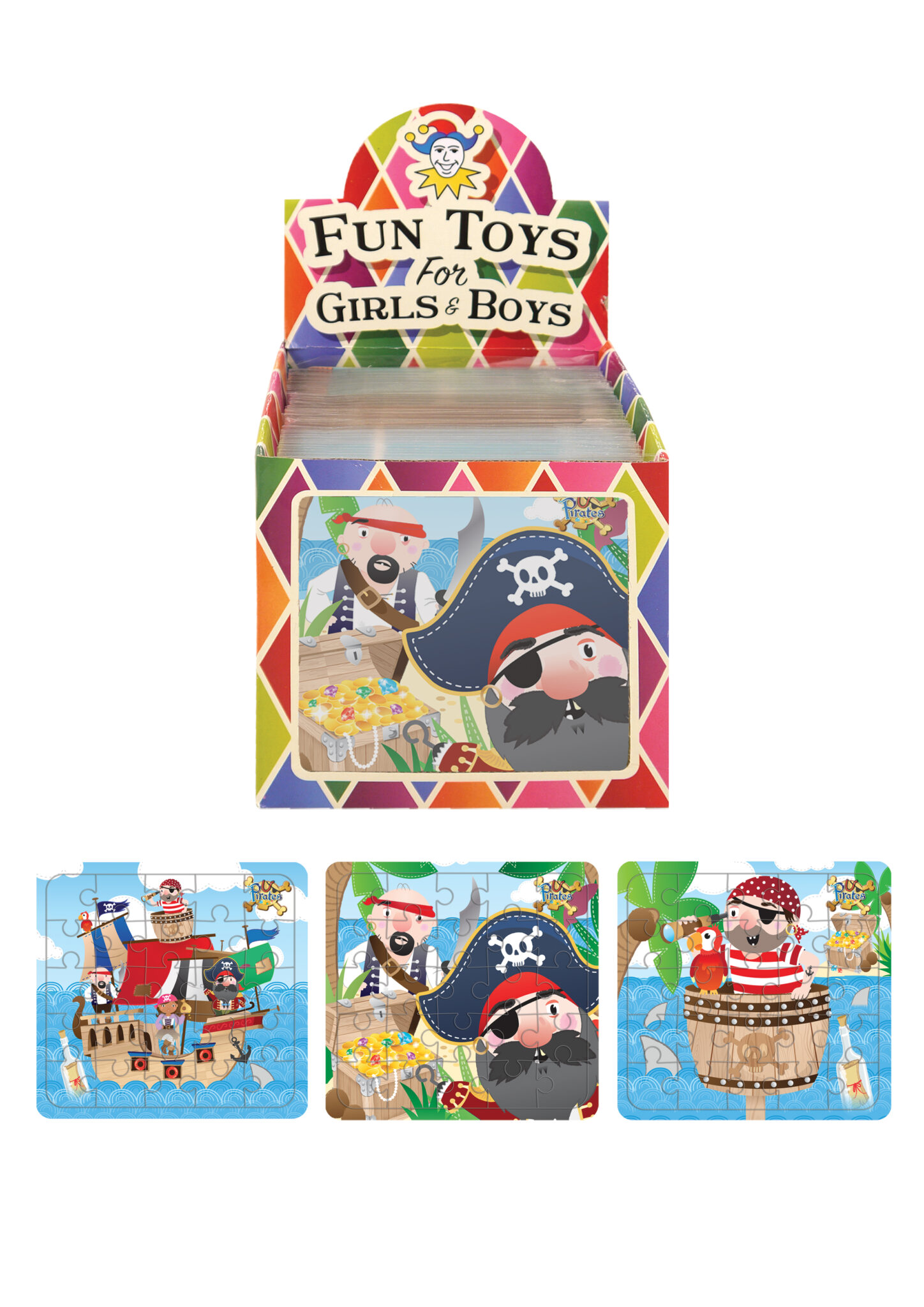 Henbrandt 108 Pack Party Favours Jigsaw Pirate