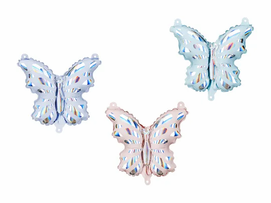 Butterfly 9" Foil Balloons For Garlands 21pk