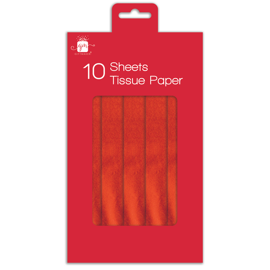 IG Design Group 10 Sheet Tissue Paper Red