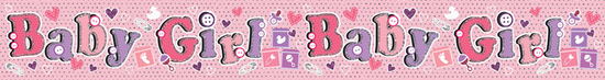 Baby Boy Banner 2.6M 6pk