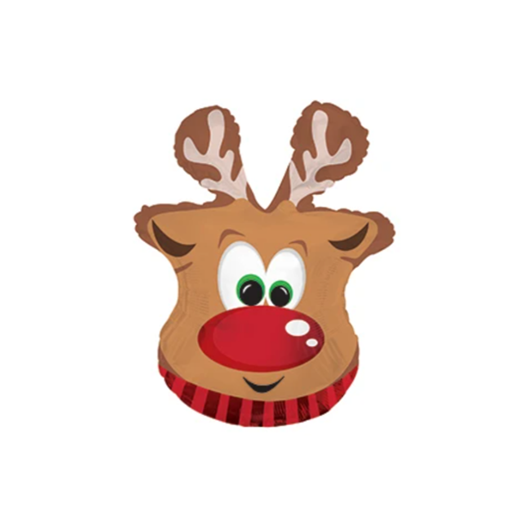 Christmas Reindeer 9" Mini Shape Foil Balloon