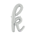 Grabo Foil Balloon Silver 14" Letter K