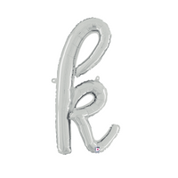 Grabo Foil Balloon Silver 14" Letter K