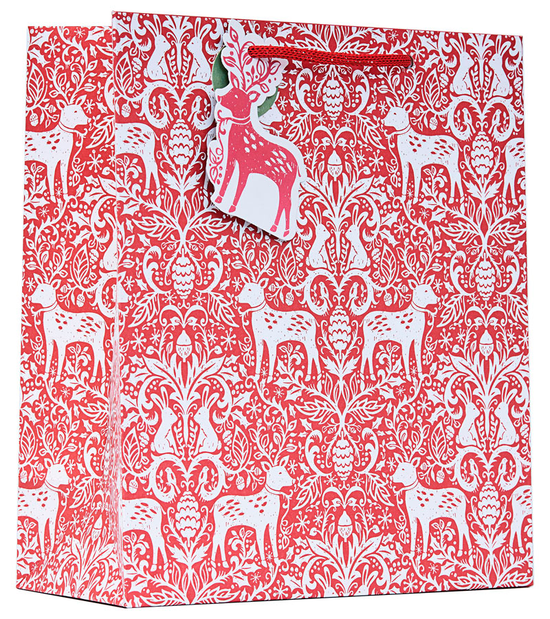 Partisan 6 Pack Gift Bag Holly Medium