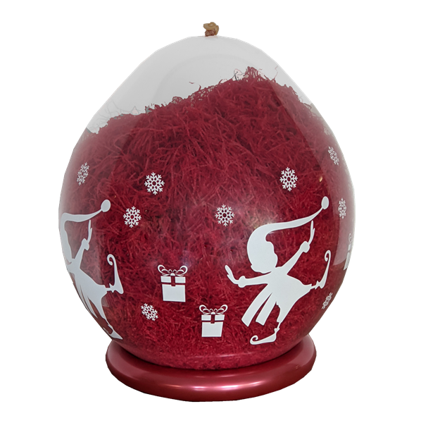 Christmas Elf 18" Clear Stuffing Balloons 25pk