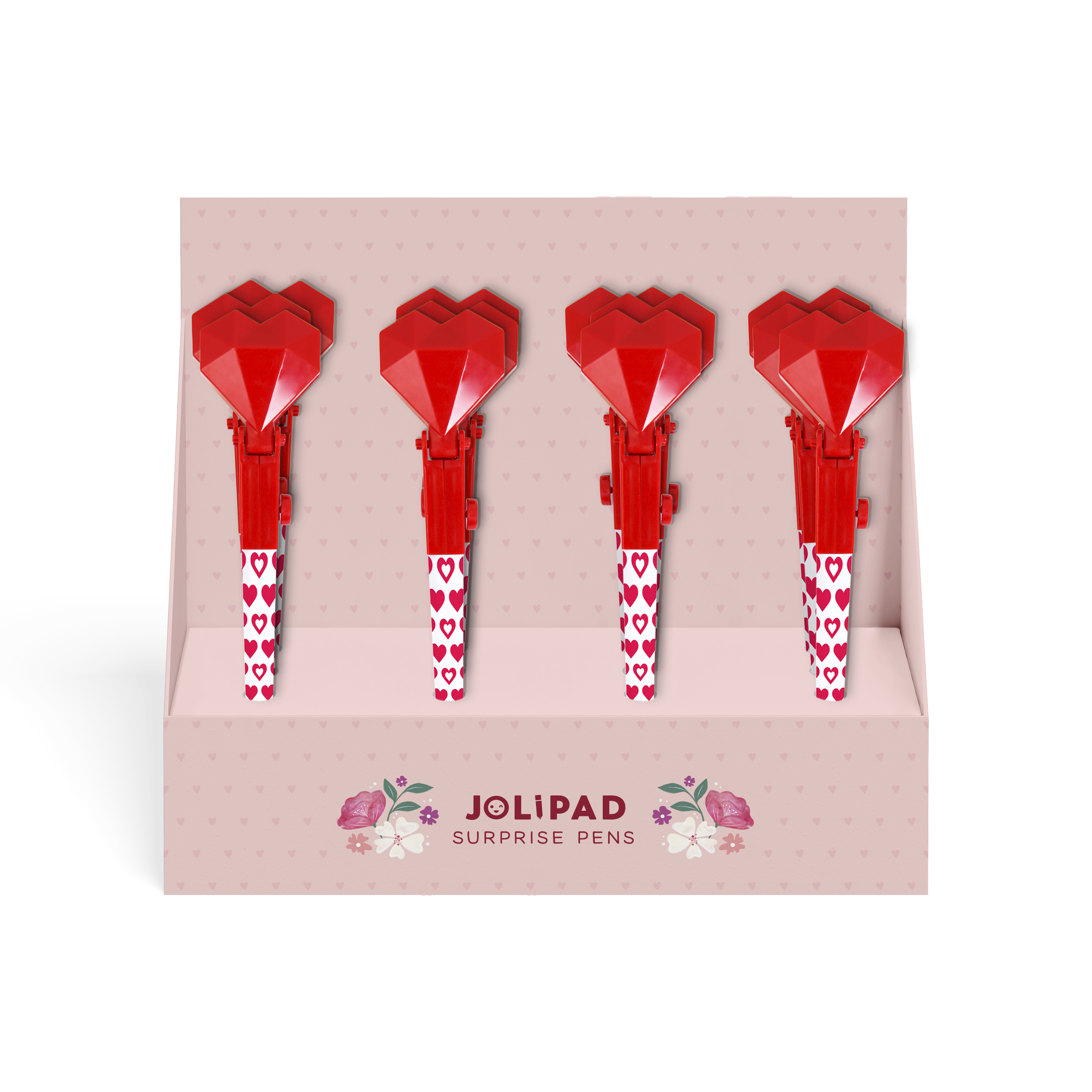 Eurowrap 12 Pack Pen Jolipad Valentine's Surprise