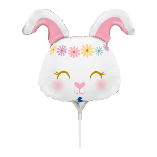 Hippie Bunny 14" Mini Foil Balloon
