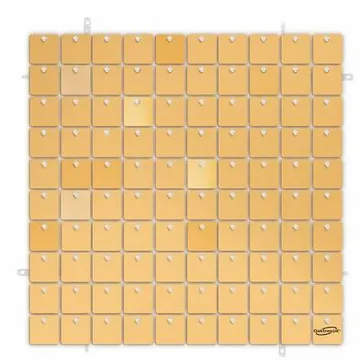 Oaktree Sequin Wall Panel Satin Champagne 30cm