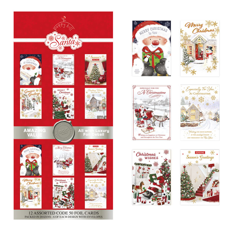 Poppyhill C50 Christmas Open 144pk