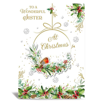 Prelude 6 Pack Cards C50 Christmas Sister Robin