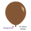 Sempertex Fashion Coffee 18" Latex Balloons 25pk