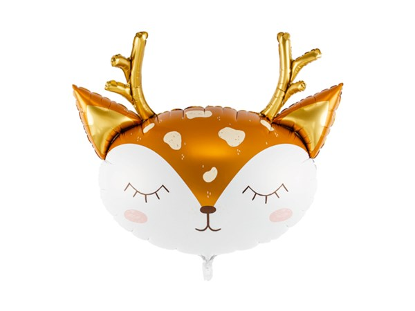Blushing Reindeer Head 28" Large Foil Balloon