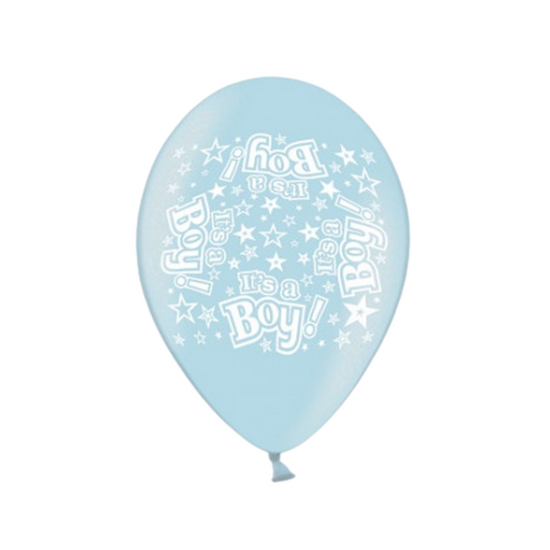 It's A Boy 9" Blue Latex Balloons 10pk