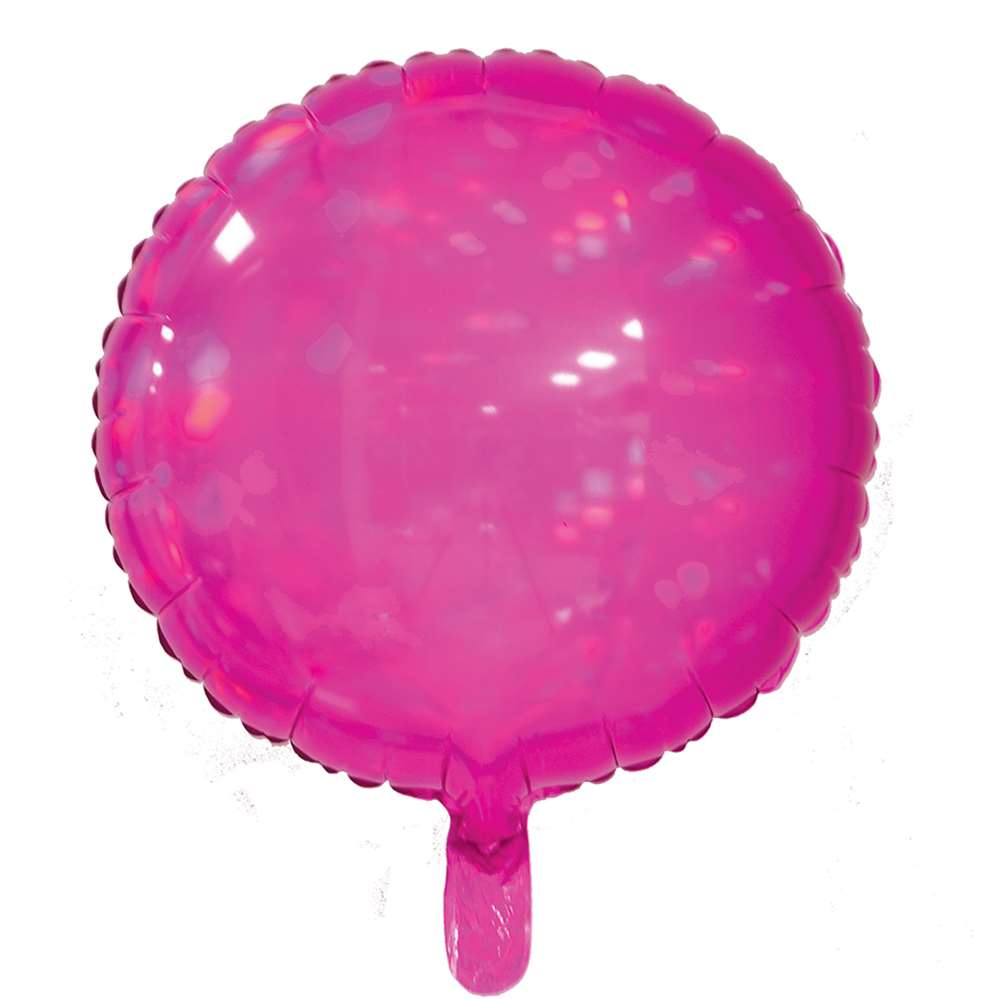 Sensations Iridescent Pink 18" Round Foil Balloon