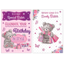 Poppyhill 12 Pack Cards C50 Birthday Sister