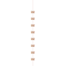 5ft Hanging D cor Happy Birthday Glitz Rose Gold